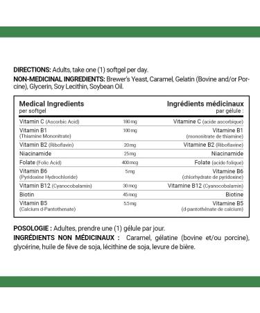 Nature's Bounty B Complex w/Folic Acid plus Vitamin C Helps Metabolize Carbohydrates 100 Softgels B Complex Unflavored 100 count (Pack of 1) - Buy Online on GoSupps.com