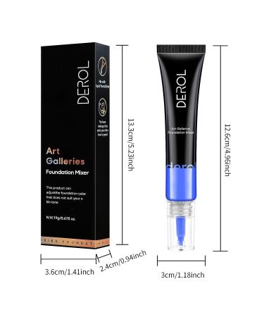 FREEORR Blue Foundation Mixing Pigment - Shade Adjuster & Color Corrector 0.67oz - Easy to Blend, Delicate & Smooth - Buy Online on GoSupps.com
