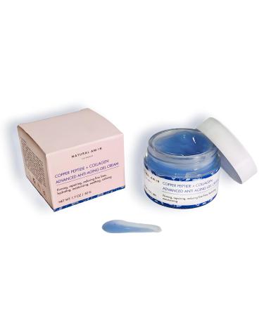 Natural Amor Copper Peptide Face Gel Moisturizer - Anti-Aging Collagen Cream for Rapid Firming & Wrinkle Reduction | 1.7 oz - Buy Online on GoSupps.com