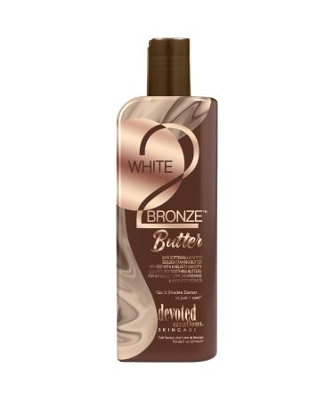 Devoted Creations White 2 Bronze Butter - Wrinkle Fighting Skin Softening Golden Tanning Butter Dark Tanning Lotion