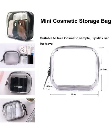 BRICUGLE Hand Sanitizer Holder Keychain with Cosmetic Storage Bag - 3 Pack Mini Travel Bottles for Handbags, Backpack, Purse - Refillable Containers in 3 Colors - Buy Online on GoSupps.com