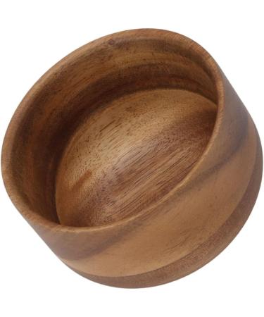 Qukaim Wooden Shaving Bowl for Men - Burr Free Compact Shaving Cream Cup for Home & Salon Use - Buy Online on GoSupps.com