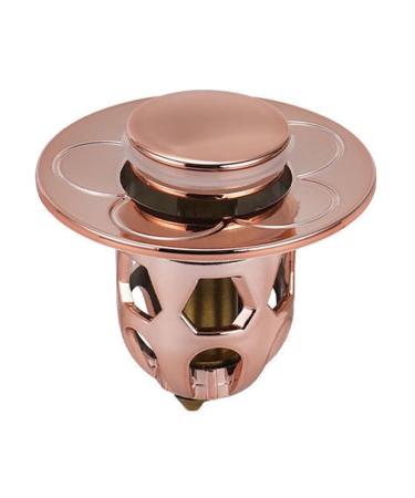 Popup Sink Plug Drain Strainer Drain Fitting Plug for Countertop Sinks with Anti-Clogging Strainer 6x6x6cm/2.4x2.4x2.4inch Brass