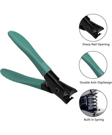 Senshuomy Nail Clipper Made with Heavy Duty Stainless Steel for Thick Nails Start Makers Toenail Clippers Wide Jaw Nail Cutter Heavy Duty Nail Clipper Sharp Curved Toe Nail Clippers (Green) - Buy Online on GoSupps.com