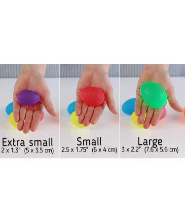 Stress Balls for Adults and Kids - Hand Exercise Squeeze Ball Set - 3 Resistance Levels - Arthritis Therapy & Stress Relief - Buy Online on GoSupps.com