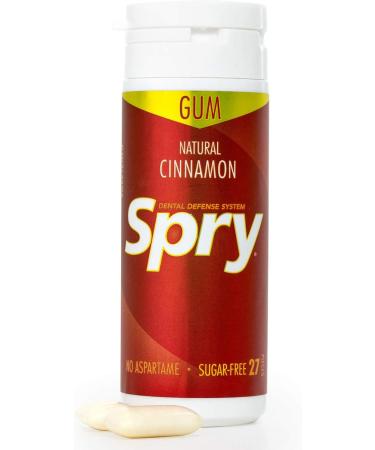Xlear Spry Chewing Gum Cinnamon Sugar Free 27 Pieces