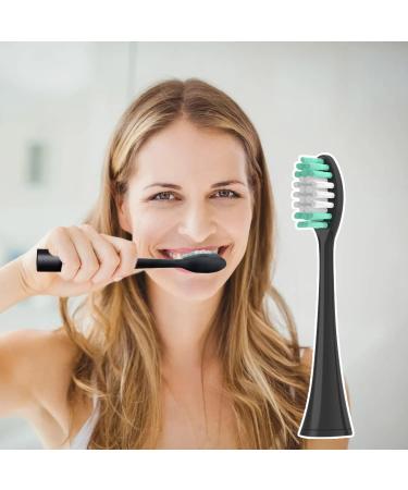 5 Pack Vibe Series Compatible Replacement Toothbrush Heads with Nylon Bristles - Black - Buy Online on GoSupps.com