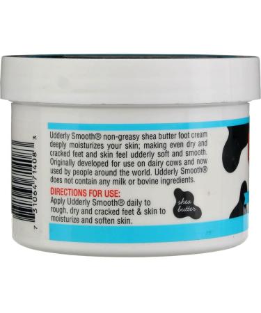 Udderly Smooth Foot Cream with Shea Butter - 8 oz | Best Moisturizer for Dry Feet - Buy Online on GoSupps.com