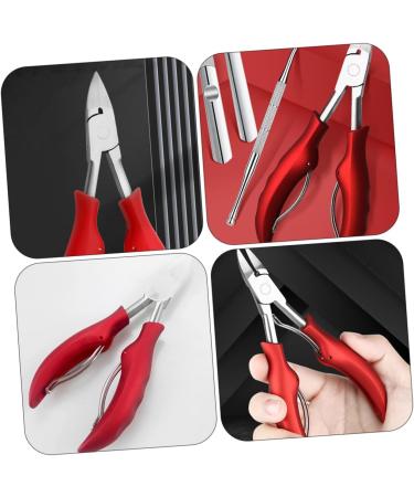 IWOWHERO 1pc Nail Clippers Nail Grooming Plier Nail Tool Angled Nail Clipper Nail Trimmer Nail Pliers Dead Skin Jewelry Kit Jewlery Kit Toe Red Nail File Stainless Steel Manicure - Buy Online on GoSupps.com