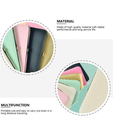 Frcolor Pink Tweezers Storage Box for Eyelash Extensions - Makeup Tool Case & Scissor Holder | Travel-Friendly Leather Container 18x9.8cm - Buy Online on GoSupps.com