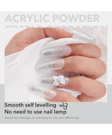 Aokitec Clear Acrylic Powder for Nails - 1oz | Professional Long-Lasting French Nail Art Extension Powder | Ideal for Beginners or Salon Use - Buy Online on GoSupps.com