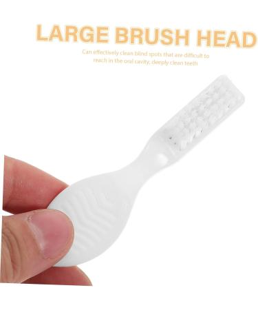 Fomiyes 10 Pack Prison Toothbrush - Wear-Resistant Portable Manual Cleaning Brush for Travel | White Plastic Accessories - Buy Online on GoSupps.com