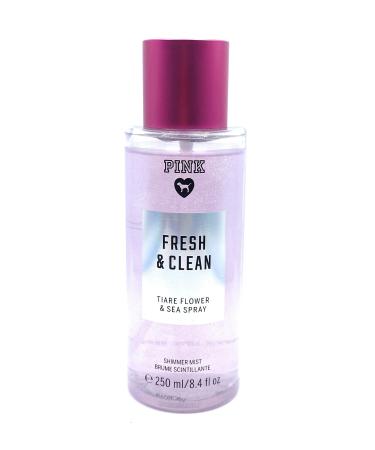 Victoria's Secret Pink Fresh & Clean Shimmer Scented Body Mist 8.4 Fluid Ounce Spray