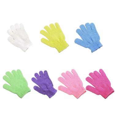 Exfoliating Bath Gloves (10 Pairs) - Double Sided Scrubber for Spa Massage & Skin Care | 100% Nylon Shower Accessories - Buy Online on GoSupps.com
