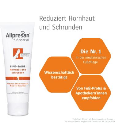  Allpresan Allpresan Foot Care Kit #4 for Callus and Cracks - Daily Callus Skin Care - Foam Cream Kit 125ml & 125ml Lipid Ointment & Reducing Cream - Buy Online on GoSupps.com