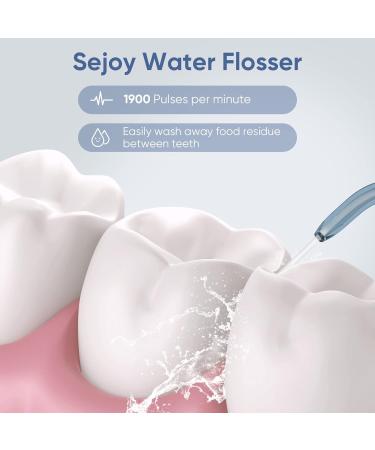 Portable Rechargeable Water Flosser Oral Irrigator | 3 Modes, 3 Jet Tips, 140ml | Electric Plaque Remover for Dental Care | Cordless IPX7 Teeth Cleaner in Blue - Buy Online on GoSupps.com