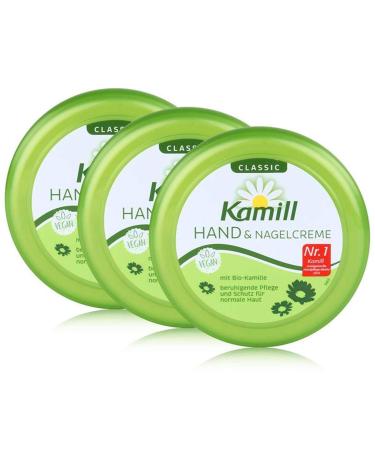 Burnus kamill cream can 3- Pack (3 x 150 ml)-moisturizing & nourishing with organic killer without dyes animal ingredients & microplastics 150 ml (3-pack)
