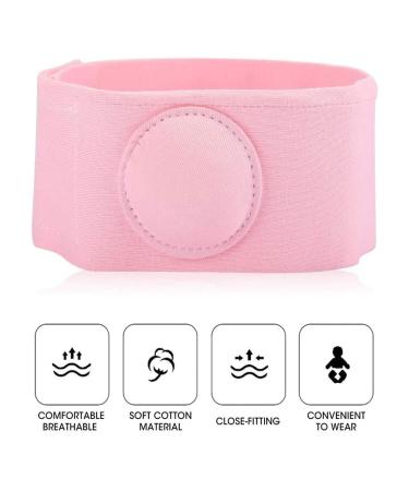 WenTigDY Baby Umbilical Hernia Belt - Pink (2pcs) | Infant Hernia Therapy Treatment for Children - Adjustable Belly Button Support - Buy Online on GoSupps.com