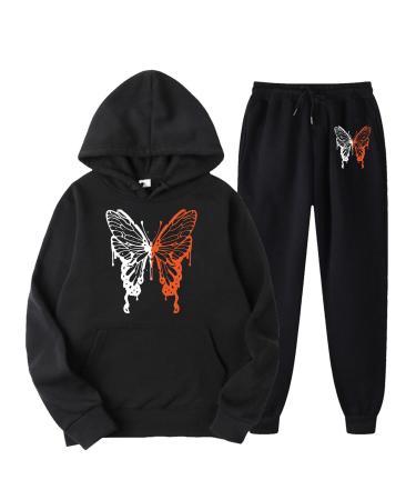 Jogging suit women leisure attraction women sports suit set two -part hooded sweater jogging pants women training suit set 2 partial sportswear outfit leisure access sportswear long arm pants suit black s