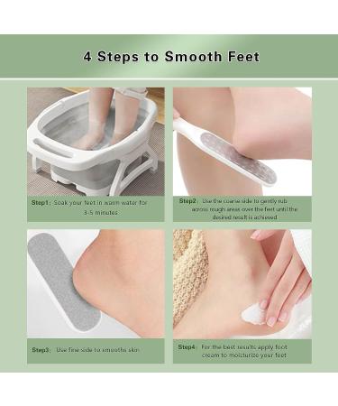 Feiccier Stainless Steel Double-Sided Foot Files - Professional Callus Remover for Cracked Heels, Corns, and Dead Skin - 2 Pcs Set - Buy Online on GoSupps.com