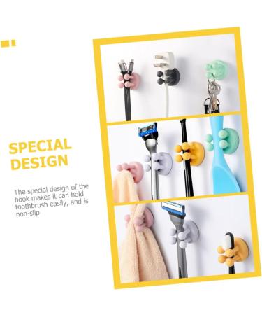 Alipis Silicone Hook - 24 Razor Hook Hat Holders & Toothbrush Storage Solutions | Bathroom & Household Hooks - Buy Online on GoSupps.com