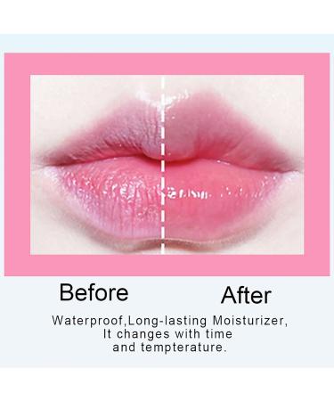 6 PCS pH Color Changing Lipstick - Crystal Flower Jelly Lip Balm for All Skin Tones | Soft Tint & Shimmer Effect (Pink) - Shop Internationally - Buy Online on GoSupps.com