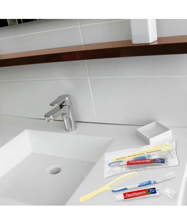 Disposable Toothbrushes with Toothpaste - Individually Wrapped Travel Kits for Hotels Airbnbs and Shelters (20 Pack - Buy Online on GoSupps.com