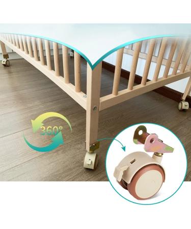 Threaded Shaft Swivel Castors Ball Castors Set of 4 2" Locking Swivel Casters No Floor Marks Silent Swivel Castor for Furniture Ottoman Wheelchair Coffee Table(20mm) - Buy Online on GoSupps.com