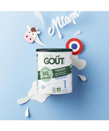 GOOD GO T - Infant Milk 1St Age - Milk for Infants Powder - 0 to 6 Months - Palm Oil Free - Maltodextrin Free - Organic Milk Cream - Made in Normandy - 800g - Buy Online on GoSupps.com