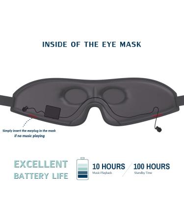 Jabees Serenity Sleep Headphones: Wireless Bluetooth 5.0 Eye Mask with Light Blocker for Sleep, Music, Audiobooks - Ideal for Travel, Yoga, and Relaxation - Buy Online on GoSupps.com