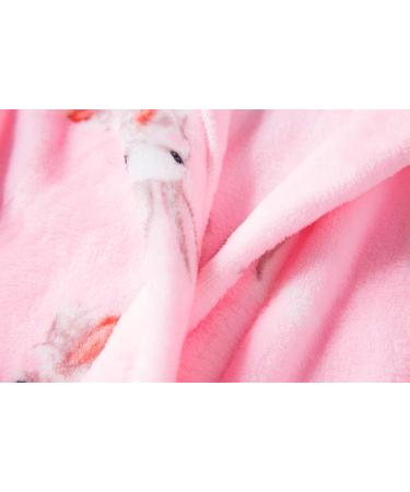 Buy Xinne Young Girls Soft Bathrobe - Cute Rabbit Pattern Flannel Hoodie Pajamas Nightwear for Toddlers & Babies - Buy Online on GoSupps.com