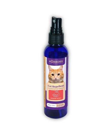 Harbor's Cat Repellent - Scented | Cat Repellent Spray Indoor - 4 oz | Cat Training Spray | Cat Repellent for Furniture | Cat Repellent for Plant Orange