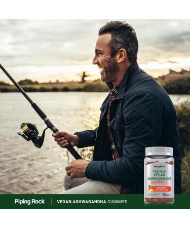 Piping Rock Ashwagandha Gummies Supplement | 75 Count | for Women and Men | Tropical Flavor | Vegan Formula | Non-GMO Gluten Free - Buy Online on GoSupps.com