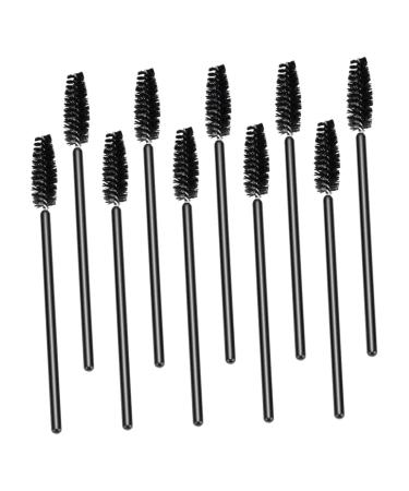NOLITOY 200 Pcs Elbow Mascara Brush Lash Mascara Lash Accessories False Plastic Make up Eyelash Tool Travel 9.7x0.6cmx4pcs Blackx4pcs