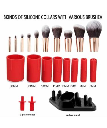 Automatic Electric Makeup Brush Cleaner & Dryer - 8 Sizes Quick Clean & Dry in Seconds - Suitable for All Brushes - Red - Buy Online on GoSupps.com