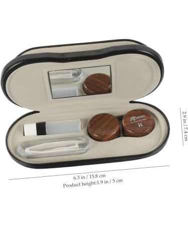 GLEAVI Dual-use Glasses Case - 4 Sets Color Mirror Box PU Leather - 15.8x7.4cm - Stylish & Durable for Eyewear International Shipping - Buy Online on GoSupps.com