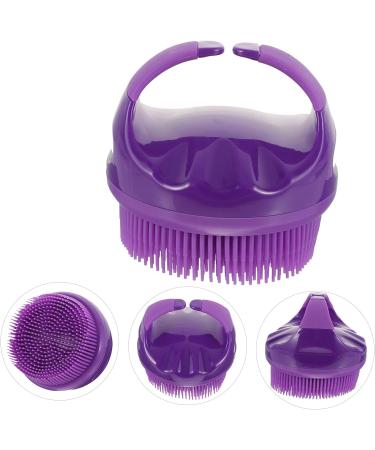 COHEALI Men's Silicone Bath Brush Set - Portable Body Scrubber & Massager for Exfoliation - Purple 9x8cm - 3pcs - Buy Online on GoSupps.com