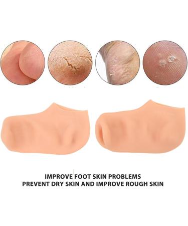 Silicone Socks for Women High Elasticity Aloe Waterproof Silicone Moisturizing Socks Softening Dry Cracked Feet Rough Skins & Anti Slip Aloe Sock for Women Dry Cracking Skin - Buy Online on GoSupps.com
