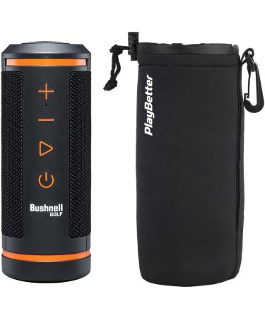 Bushnell Wingman GPS Golf Speaker Bundle with Neoprene Pouch | Bluetooth Speaker for Golf Cart with Score Tracking & 3D Flyovers | 36,000+ Courses | 361910 - Buy Online on GoSupps.com