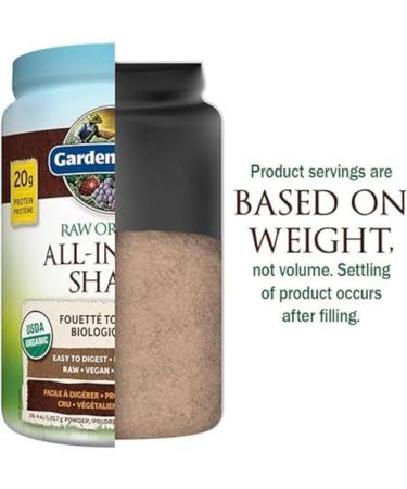 Garden of Life Raw All-in-One Nutritional Shake Chocolate Cocoa (28 servings- 1017g) Packed with 20 grams of Certified Organic Plant Protein packed with incredible nutrition to help build lean muscle. Assists in the building of lean muscle when combined w - Buy Online on GoSupps.com