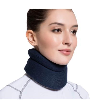 QUR Neck Brace - Foam Neck Collar for Uterus Pain Relief | Neck Support & Fixer - Blue M - Buy Online on GoSupps.com
