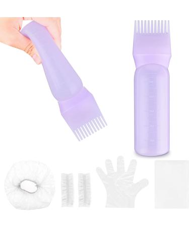 WLLHYF Root Comb Applicator Bottle Brush 6oz - Purple | Hair Dye & Scalp Treatment Styling Tool - Buy Online on GoSupps.com