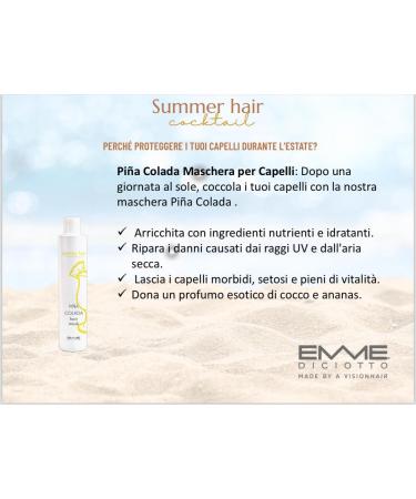  EMME DICIOTTO Emmediocyotto Pina Colada Hair Mask 250 ml - Buy Online on GoSupps.com