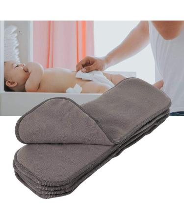 5Pcs Bamboo Charcoal Baby Nappy Liners - Soft & Washable Cloth Diaper Inserts for Newborns & Toddlers - Buy Online on GoSupps.com