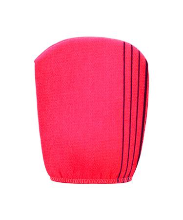 Peeling glove-body peeling with a feeling of wellness effectively removed dead skin peeling for smooth & radiant skin Korean peeling glove with massage effect (red)