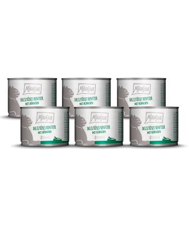 Mjamjam - Premium wet food for cats - delicious reindeer with chicken on delicious carrot 6 -seat Pack (6 x 200 g) grain free with extra meat reindeer + chicken 200 g (6 Pack) - Buy Online on GoSupps.com