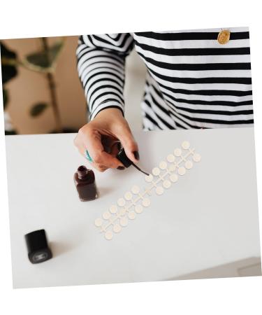FOMIYES 24 Sets Nail Display Board Clear Nail Varnish Real Hair Side Fringe Nail Color Display Chart Nail Display Chart Fake Plastic Nail Color Display Board Nail Polish White 3d Template - Buy Online on GoSupps.com