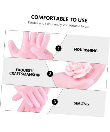 minkissy 1 Pair Beauty Protective Glove Moisturizing Skin Hand Gloves Moisturizing Gloves for Hand Led Eyebrow Clip Sun Protection Gloves for Women Miss Dry Skin Pink Sebs Repair - Buy Online on GoSupps.com