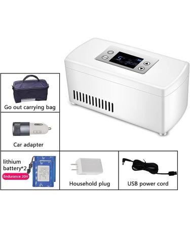 ZZBB Portable Reefer Car Small Refrigerator Mini Cold Box Portable Medicine Reefer Portable Insulin Cooler Refrigerated Box Insulin Cooler Protective Cover - Buy Online on GoSupps.com