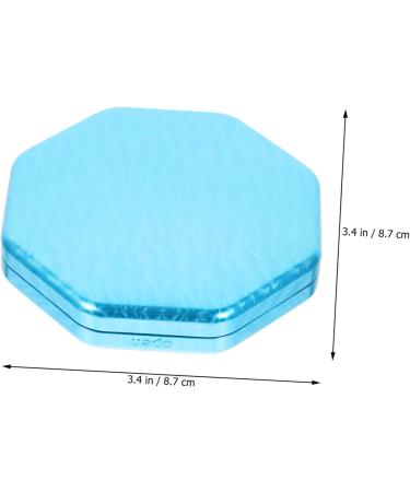 Aluminum Alloy Medicine Box Holder - Tablet Cutter & Pulverizer - 8.7x8.7cm Blue | International Shipping - Buy Online on GoSupps.com